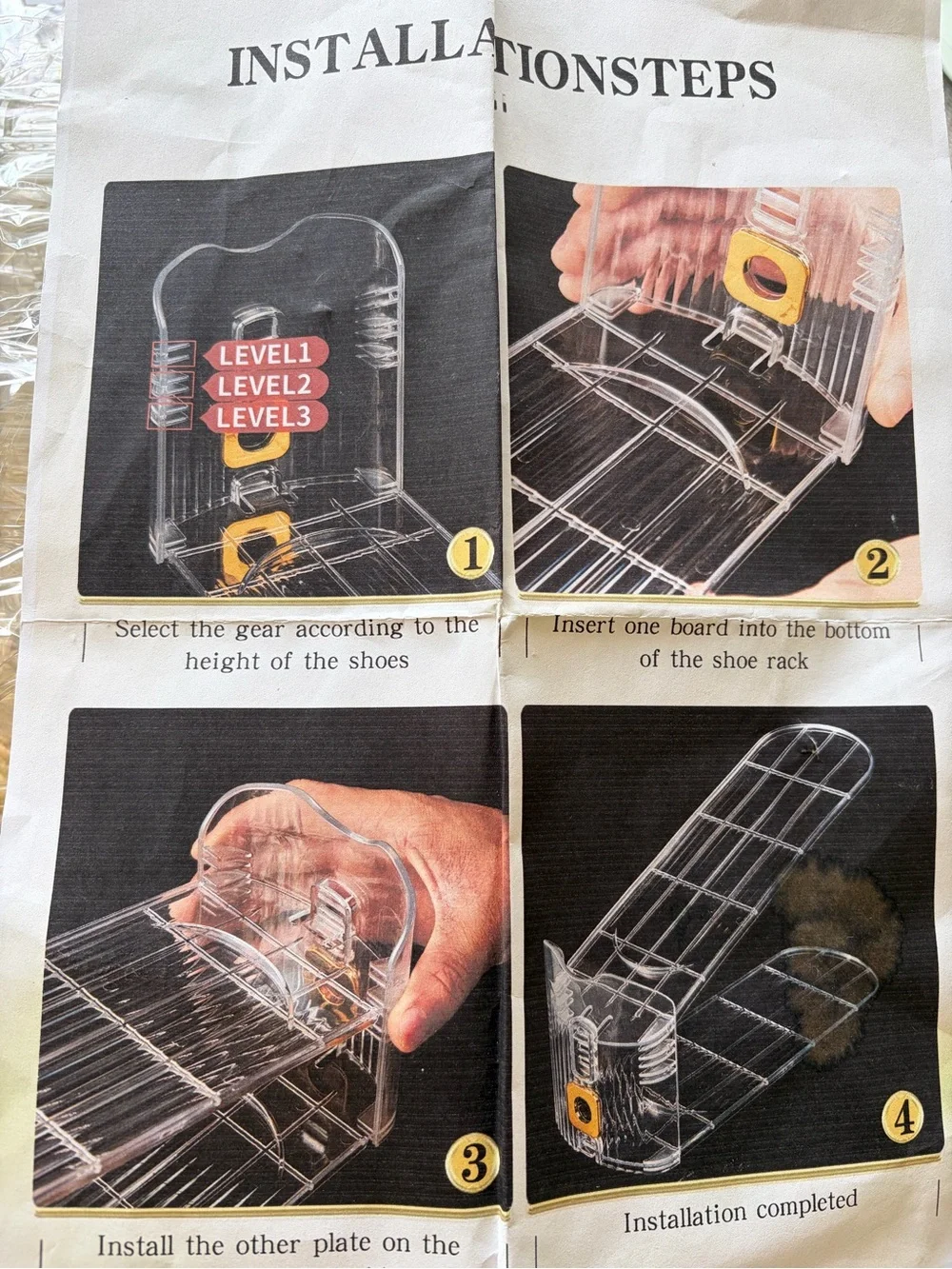 6 Set Clear Stackable Shoe Organizers